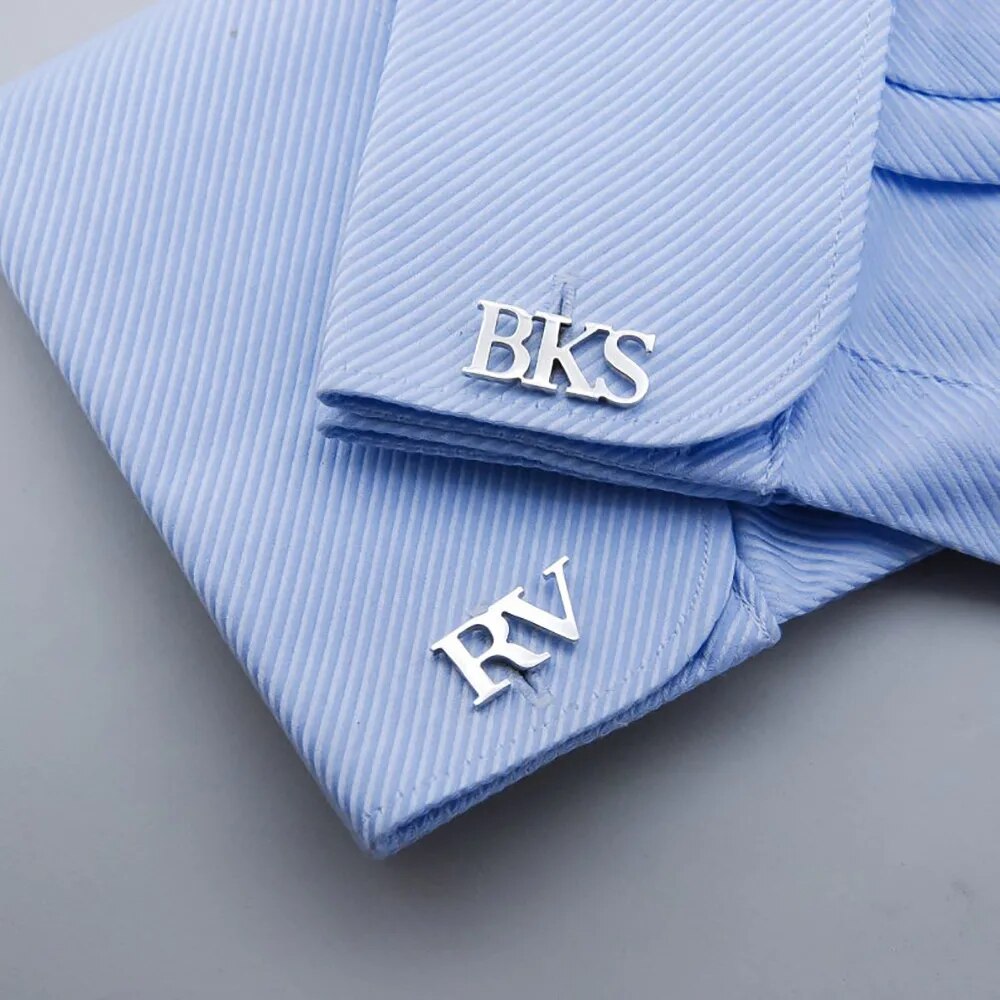 Customize Initials Cuff Links