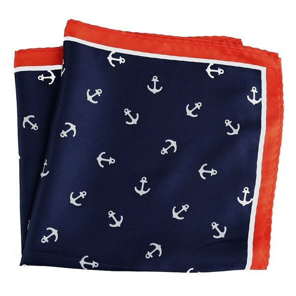 Anchored Pattern Pocket Square