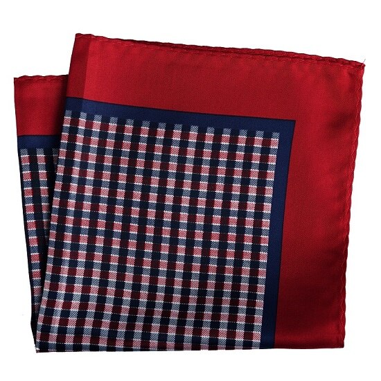 Checkered Pattern Pocket Square