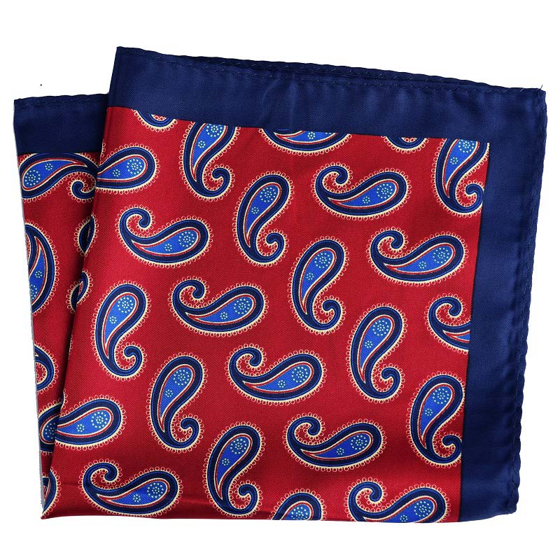Bohemian Paisley Pocket Square